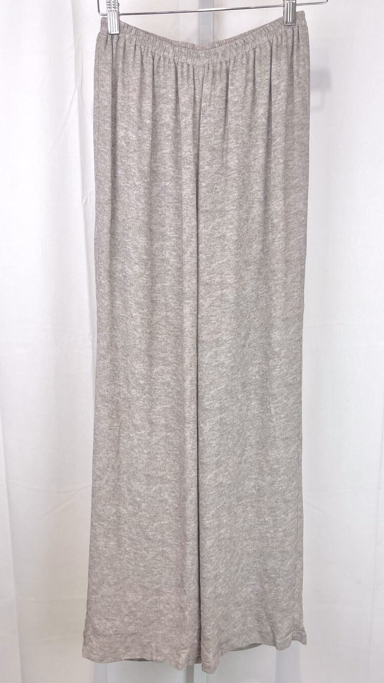 LAPOINTE Pull On Wide Leg Pants High Rise Viscose Lined Beige Gray Size S